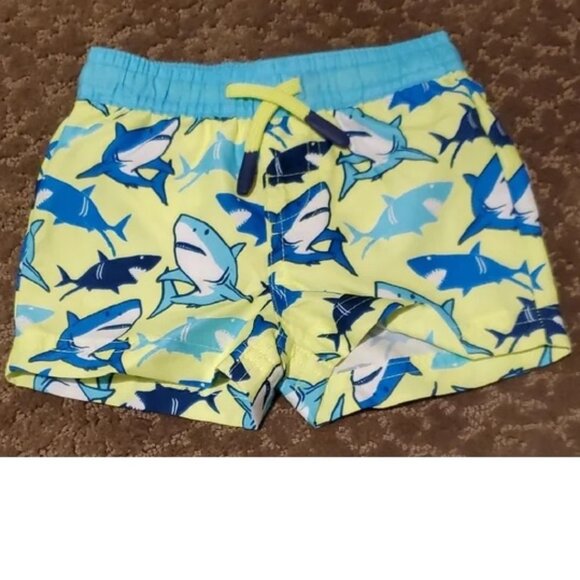 Baby Boys Wave Zone SHARKS Rash guard Set Shirt &Trunks Size 0/3 3/6 Months NWT - Picture 3 of 3